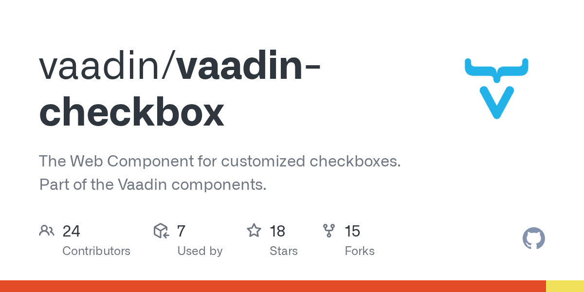 GitHub vaadin/vaadincheckbox The  Component for customized