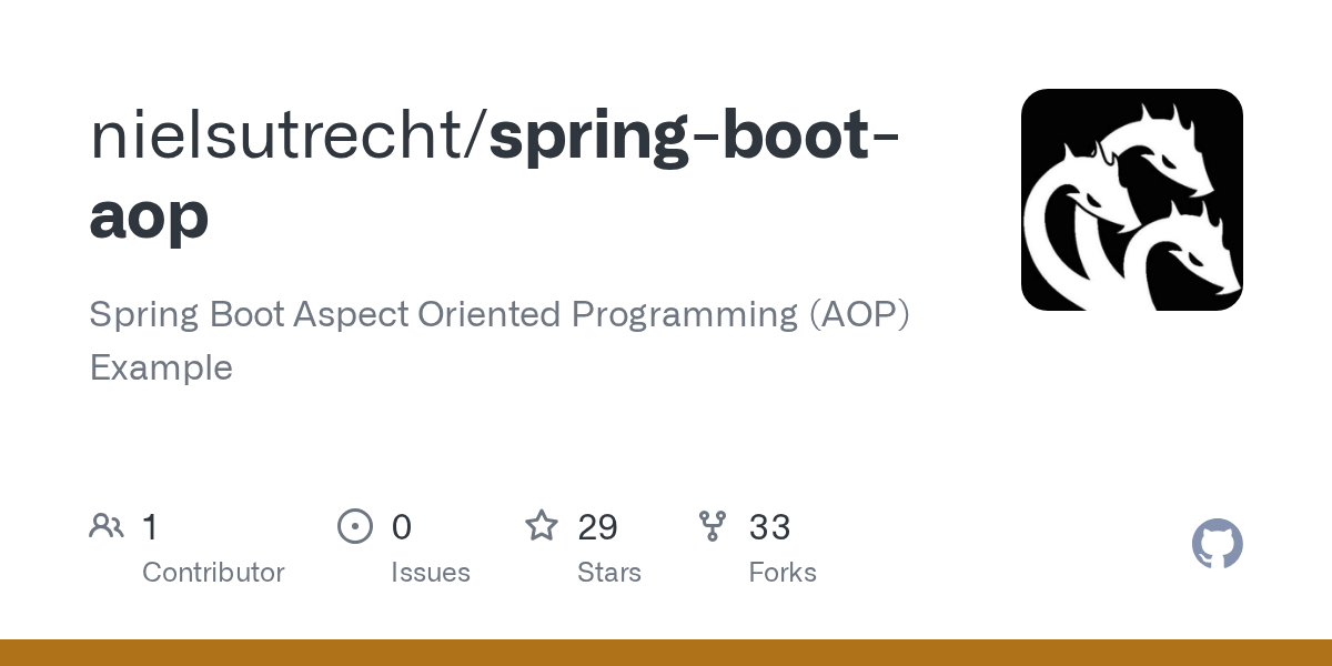 GitHub nielsutrecht/springbootaop Spring Boot Aspect Oriented