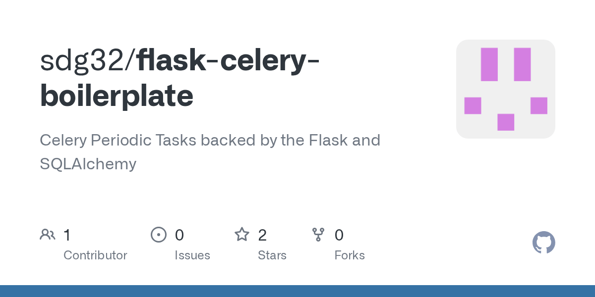 GitHub sdg32/flaskceleryboilerplate Celery Periodic Tasks backed