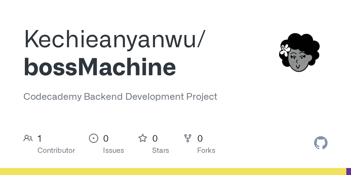 GitHub Kechieanyanwu/bossMachine Codecademy Backend Development Project