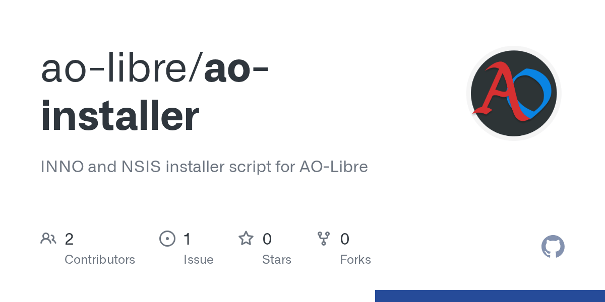 GitHub aolibre/aoinstaller INNO and NSIS installer script for AOLibre