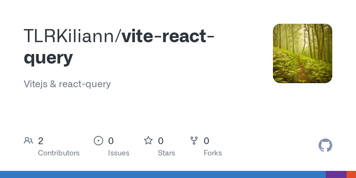 GitHub TLRKiliann/vitereactquery Vitejs & reactquery