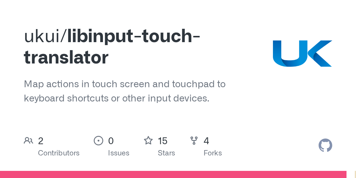 GitHub ukui/libinputtouchtranslator Map actions in touch screen