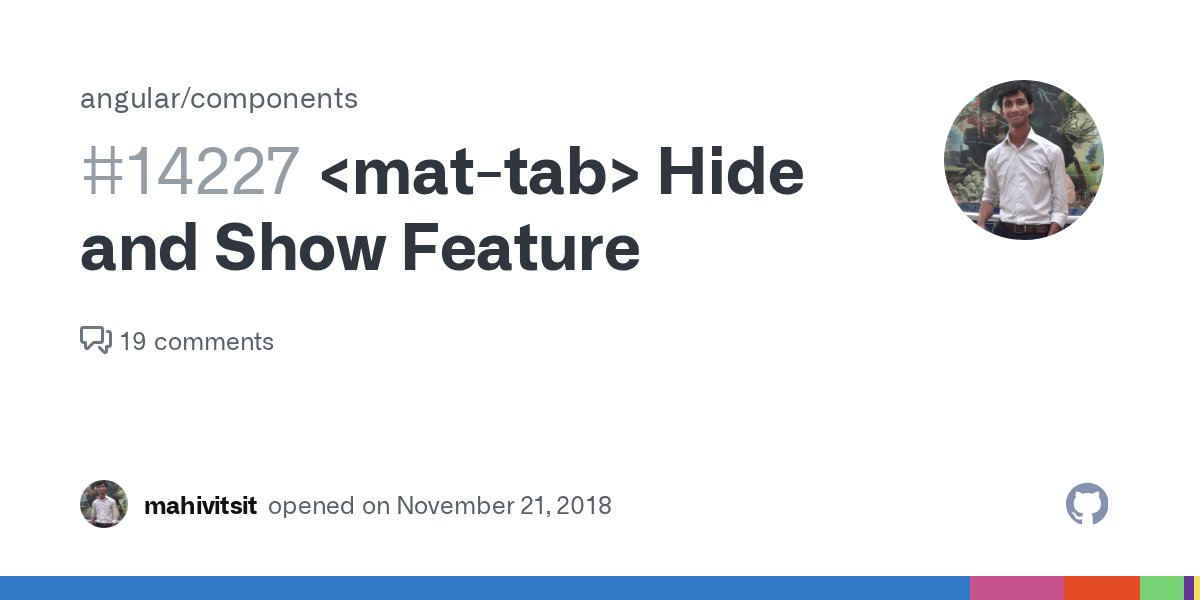 Hide and Show Feature · Issue 14227 · · GitHub