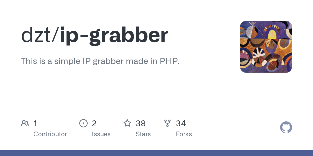 GitHub dzt/ipgrabber This is a simple IP grabber made in PHP.