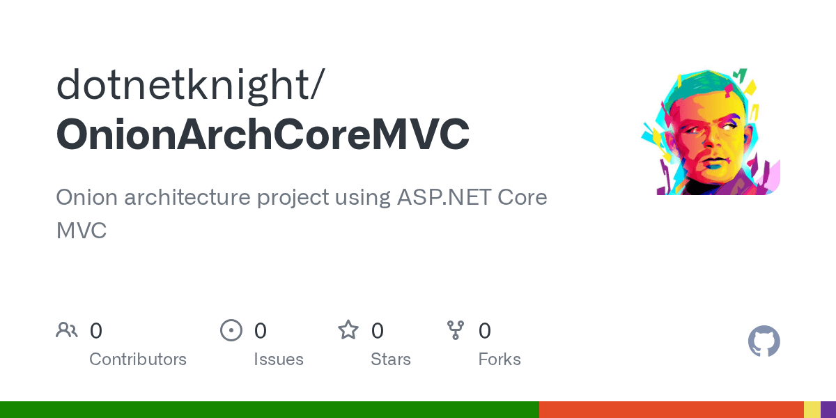 GitHub Onion architecture project using Core MVC