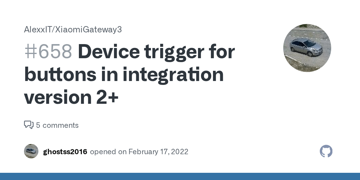 Device trigger for buttons in integration version 2+ · Issue 658