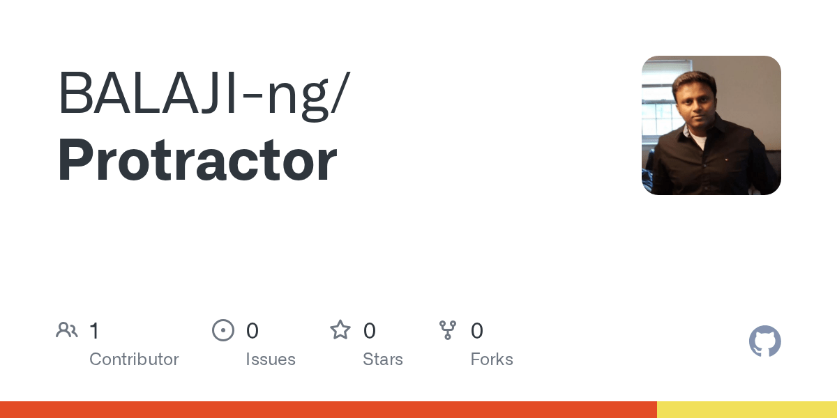 GitHub BALAJIng/Protractor