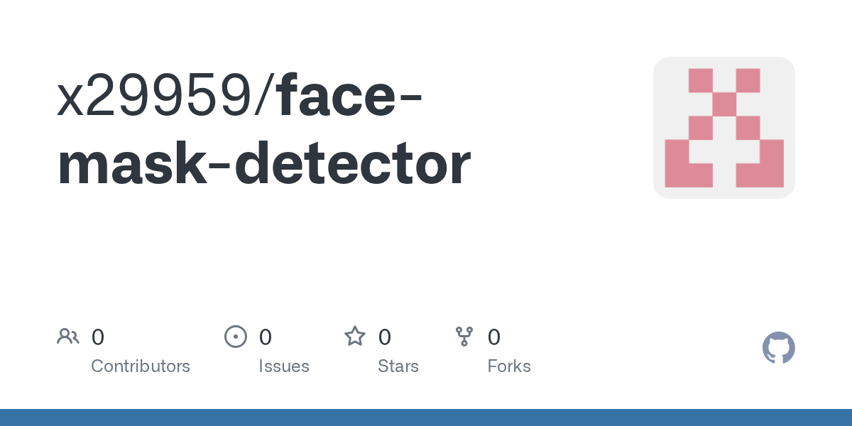 GitHub x29959/facemaskdetector
