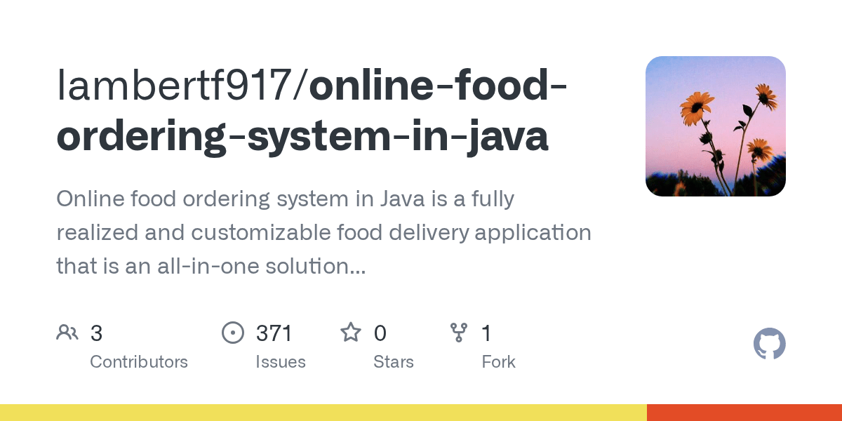 GitHub Online Food