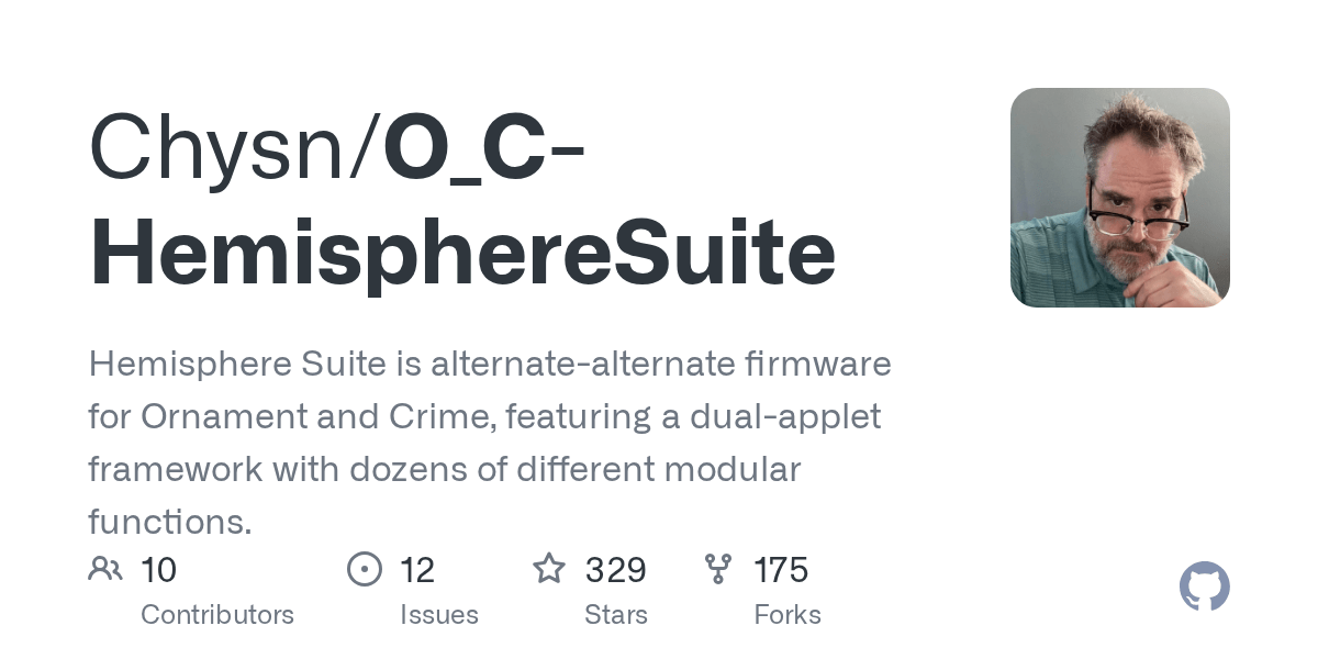GitHub Chysn/O_CHemisphereSuite Hemisphere Suite is alternate