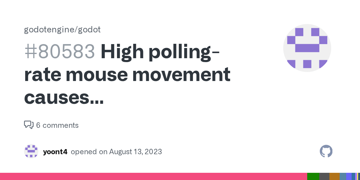 High pollingrate mouse movement causes stuttering/hitching/FPSdrops · Issue 80583