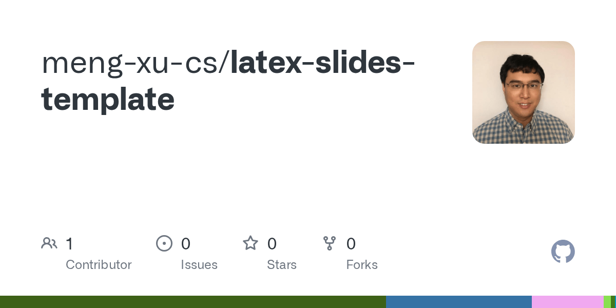 GitHub mengxucs/latexslidestemplate