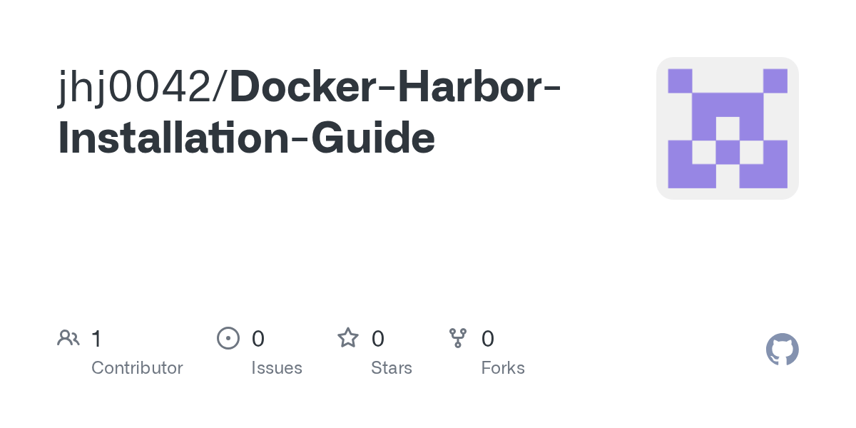 GitHub jhj0042/DockerHarborInstallationGuide