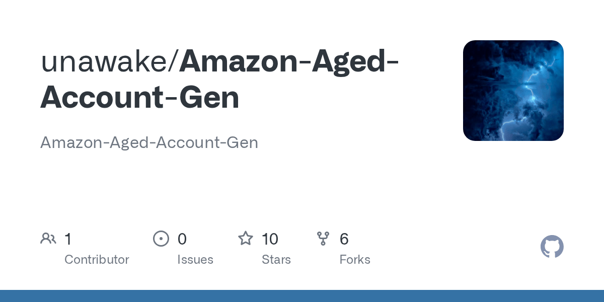 AmazonAgedAccountGen/README.md at main · unawake/AmazonAgedAccount