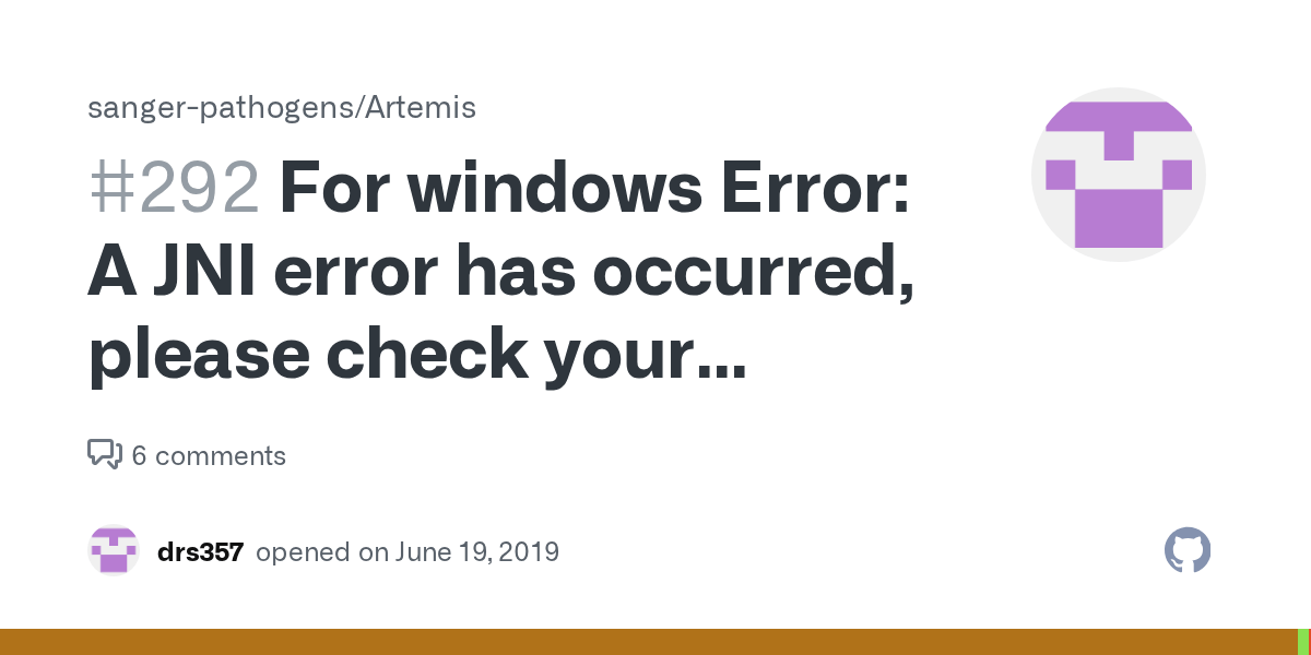 For windows Error A JNI error has occurred, please check your installation and try again