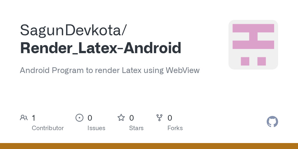 GitHub SagunDevkota/Render_LatexAndroid Android Program to render