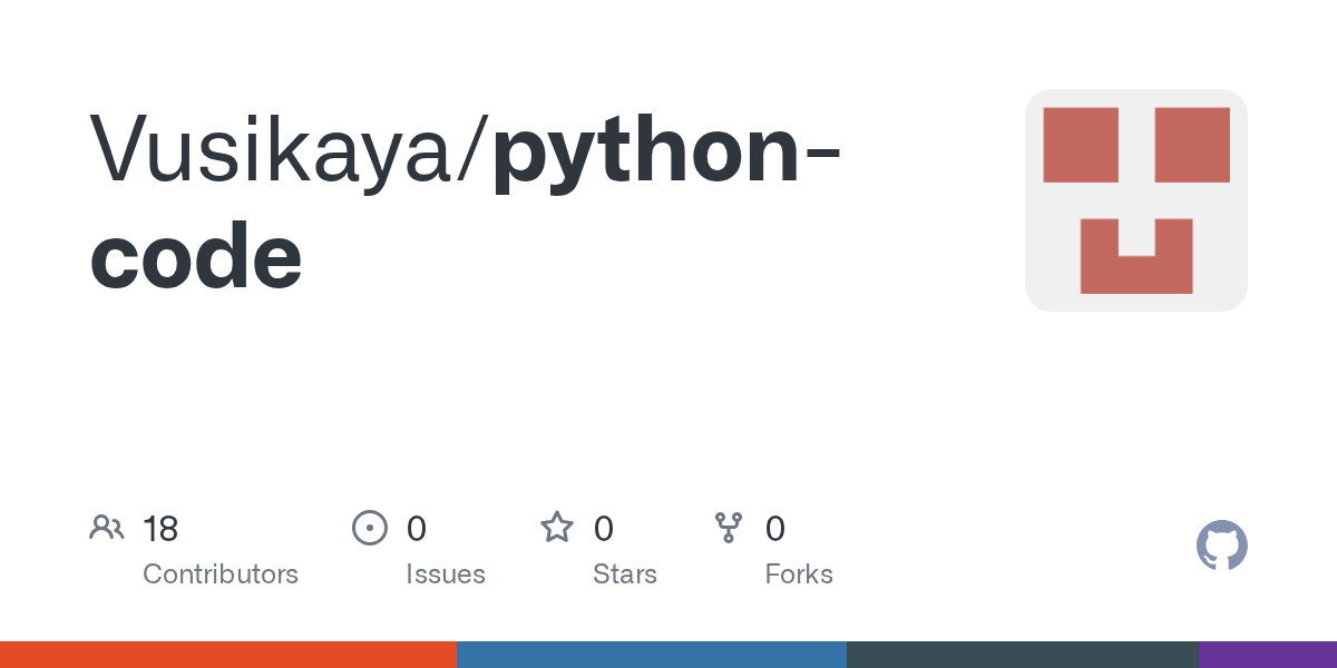GitHub Vusikaya/pythoncode
