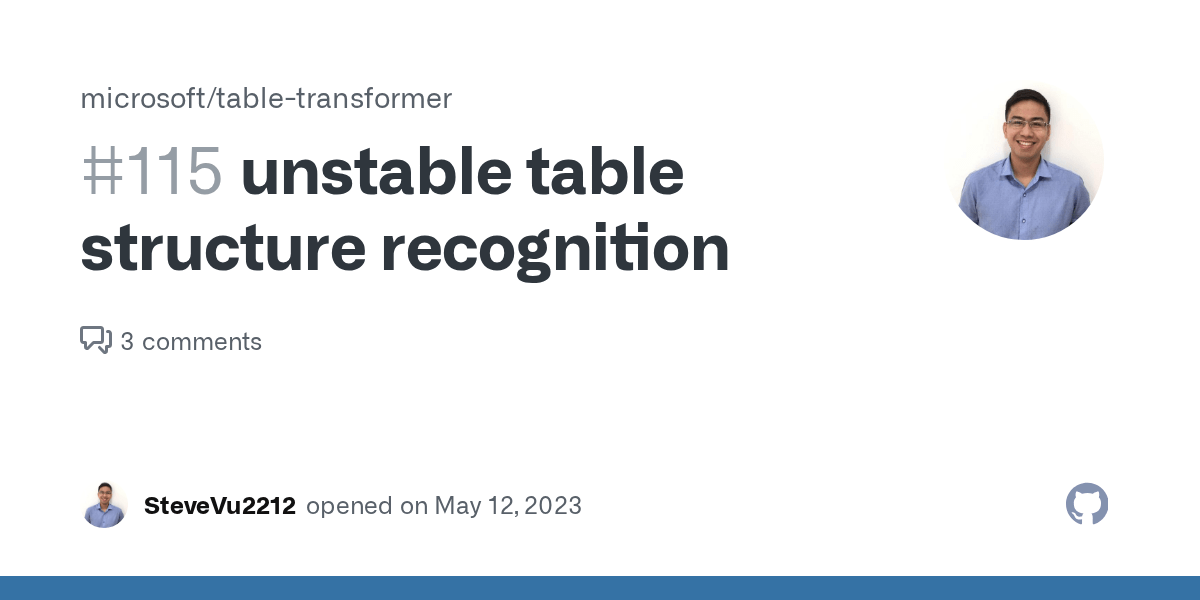 unstable table structure recognition · Issue 115 · microsoft/table
