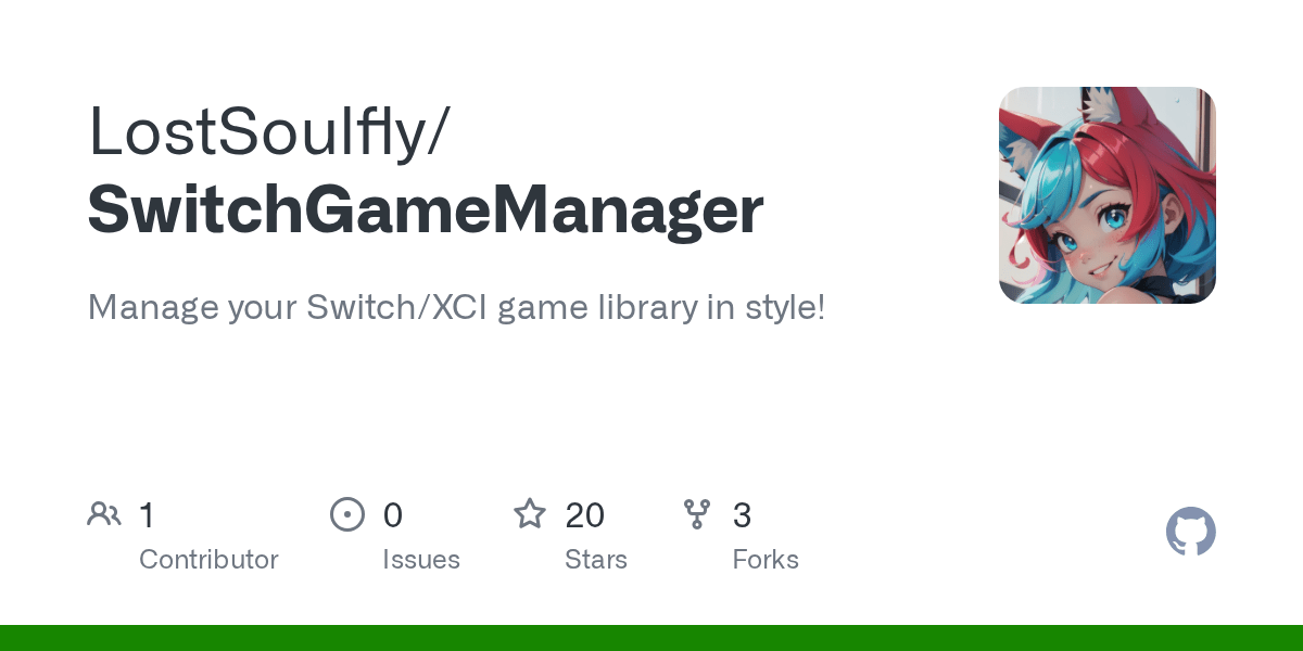 GitHub BradleyShaner/SwitchGameManager Manage your Switch/XCI game