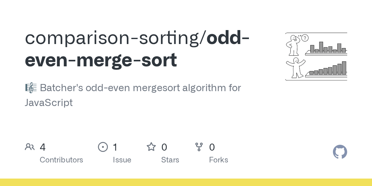 GitHub comparisonsorting/oddevenmergesort Batcher's oddeven