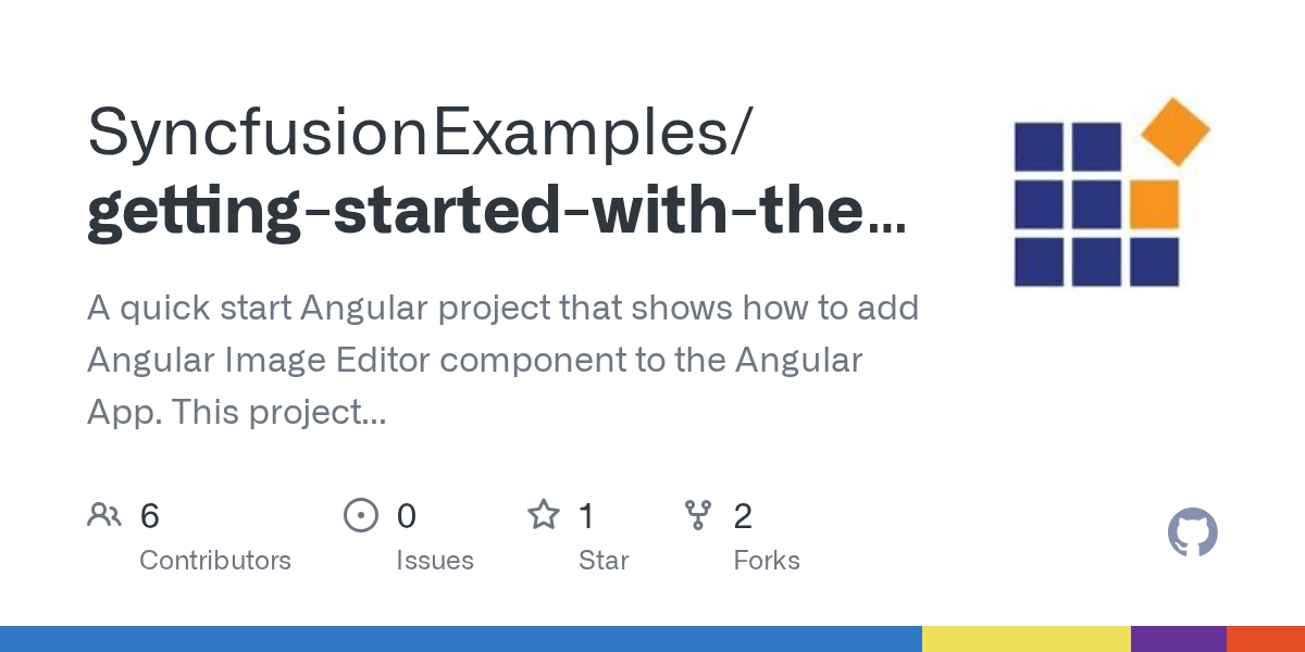 GitHub SyncfusionExamples/gettingstartedwiththeangularimage