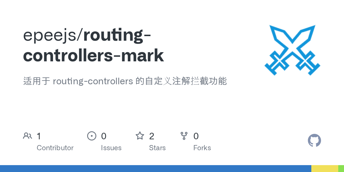 GitHub epeejs/routingcontrollersmark 适用于 routingcontrollers