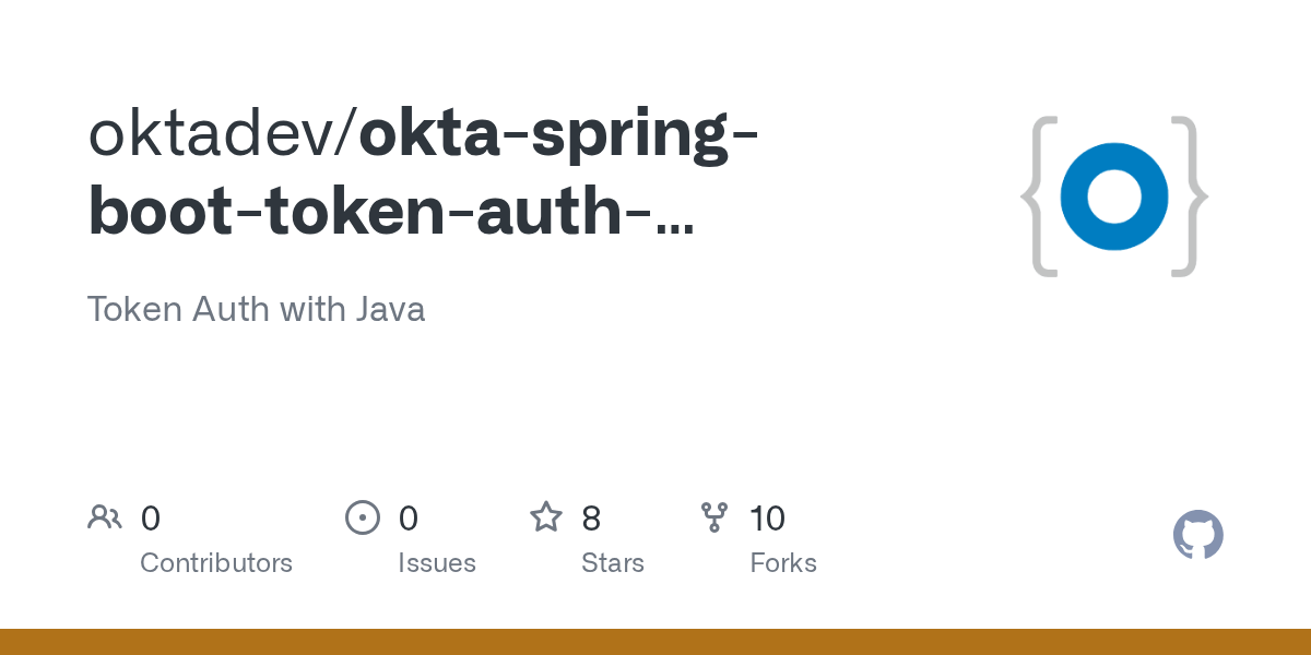 GitHub oktadev/oktaspringboottokenauthexample Token Auth with Java