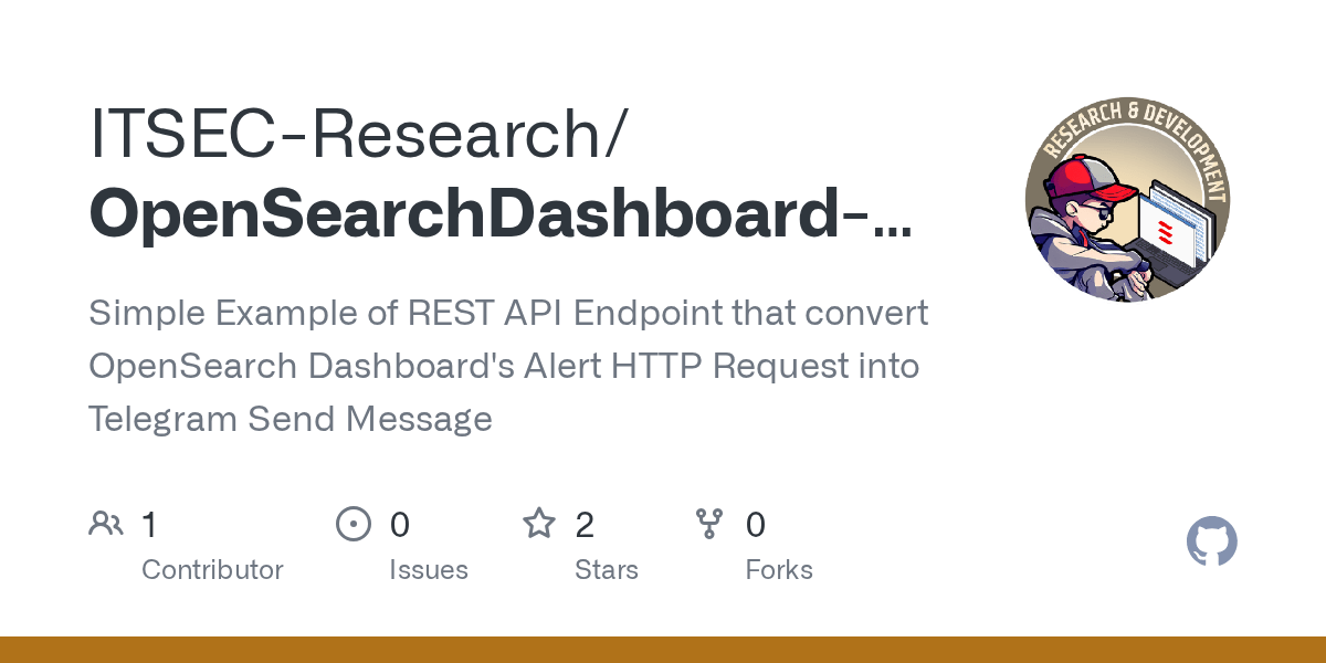 GitHub itsecasiaresearch/OpenSearchDashboardAlertToTelegramAPI