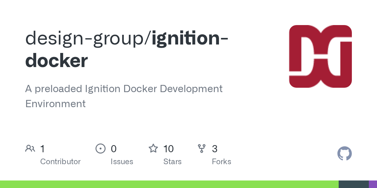 GitHub designgroup/ignitiondocker A preloaded Ignition Docker