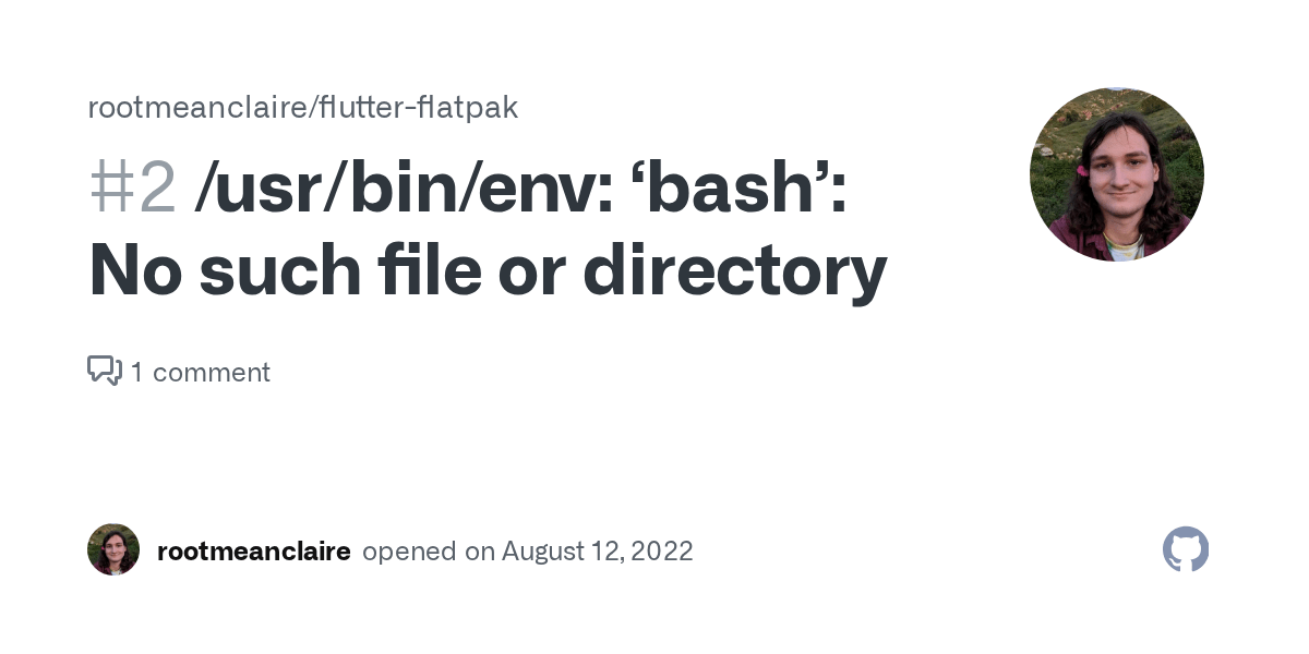 /usr/bin/env ‘bash’ No such file or directory · Issue 2