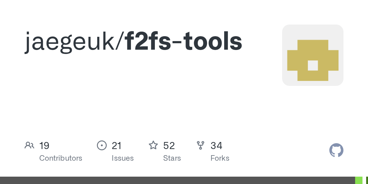 GitHub jaegeuk/f2fstools