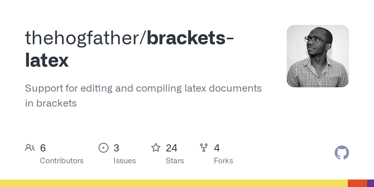 GitHub thehogfather/bracketslatex Support for editing and compiling