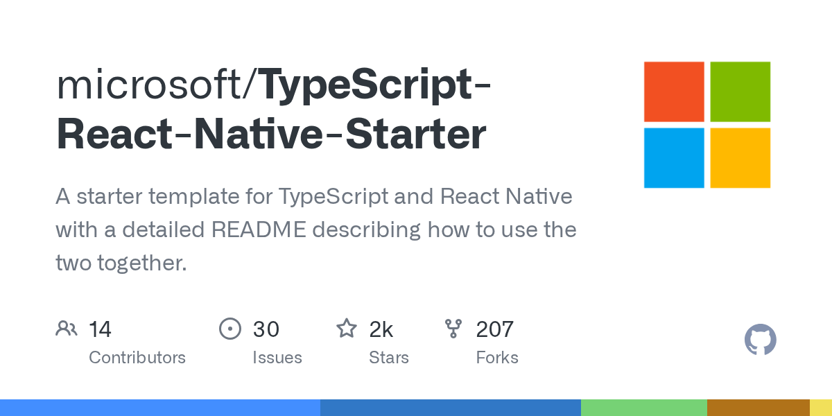 TypeScriptReactNativeStarter/README.md at master · microsoft