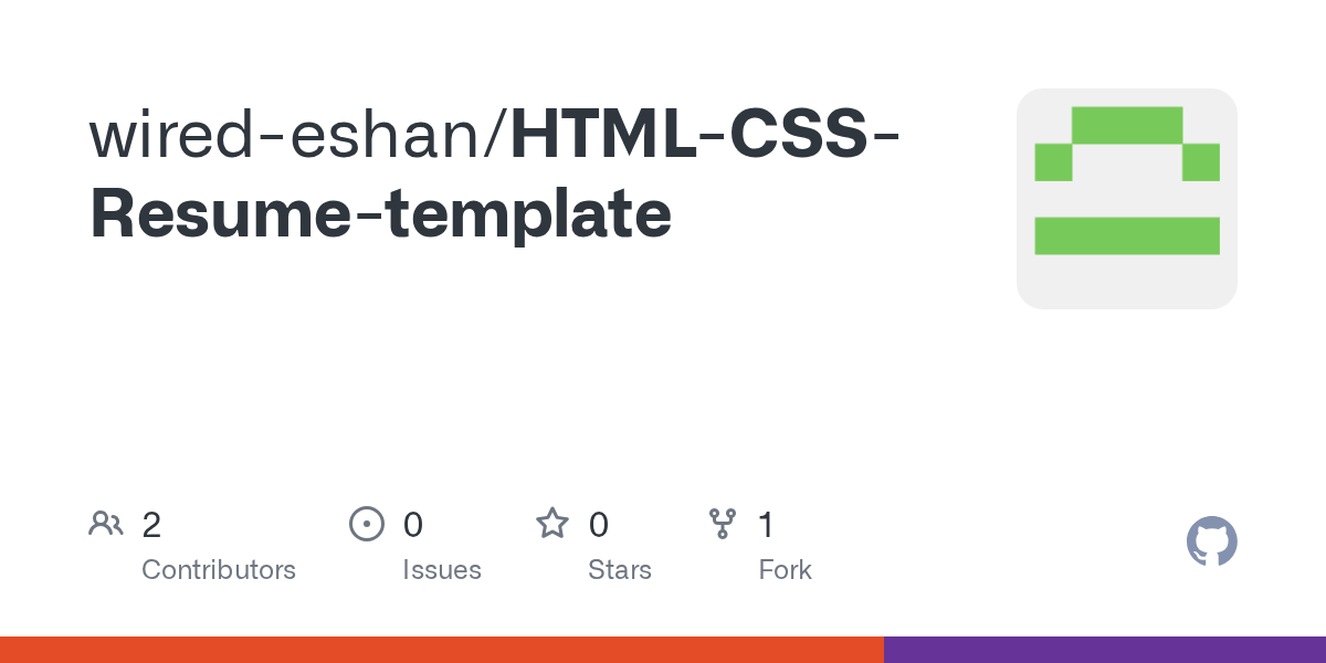 GitHub slayer6996/HTMLCSSResumetemplate