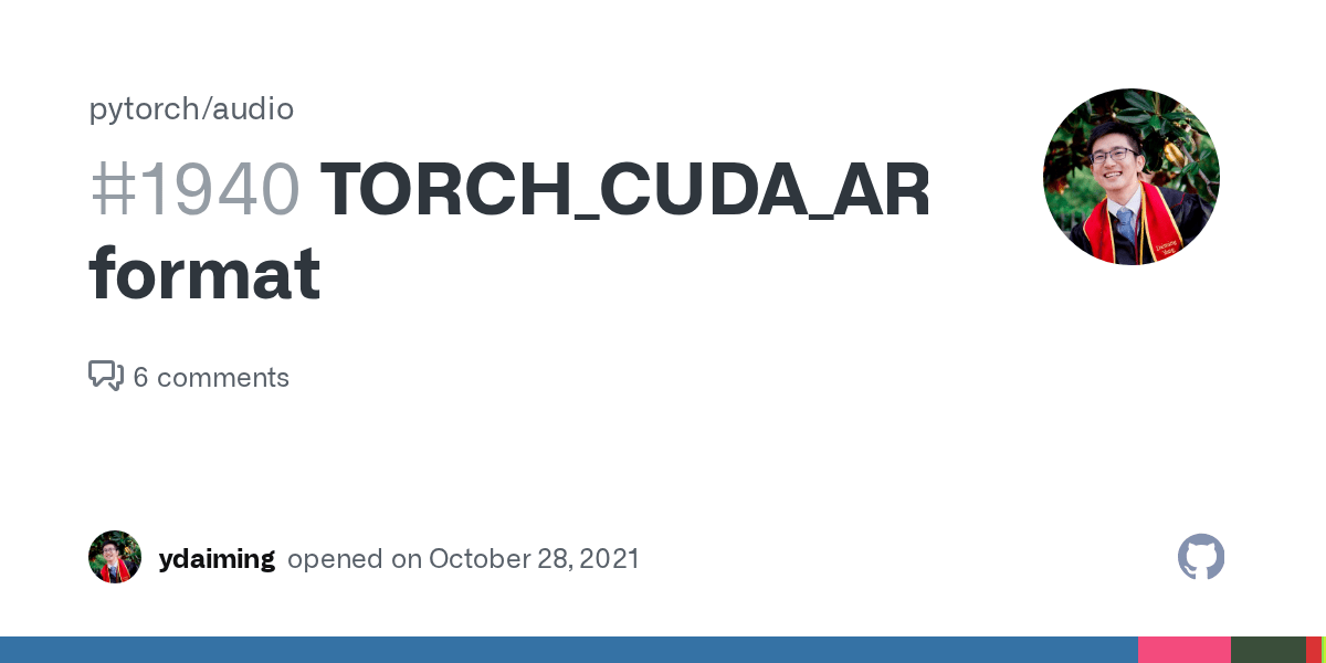 TORCH_CUDA_ARCH_LIST format · Issue 1940 · pytorch/audio · GitHub