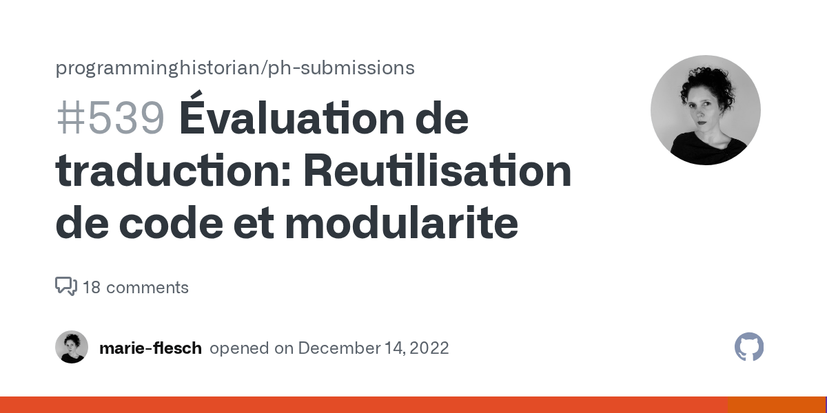 Évaluation de traduction Reutilisation de code et modularite · Issue