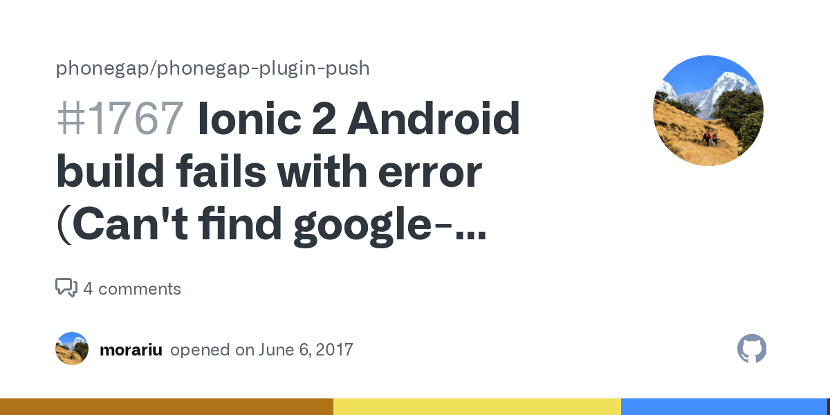 Ionic 2 Android build fails with error (Can&rsquo;t find google-services.json file)  · Issue #1767 · phonegap/phonegap-plugin-push · GitHub