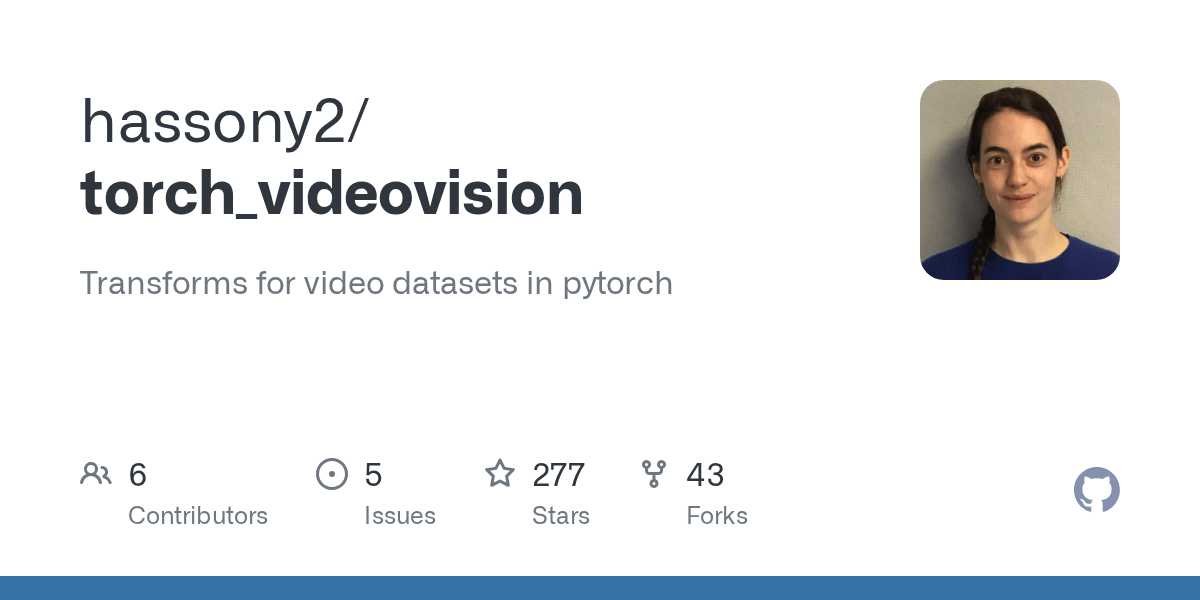 GitHub hassony2/torch_videovision Transforms for video datasets in
