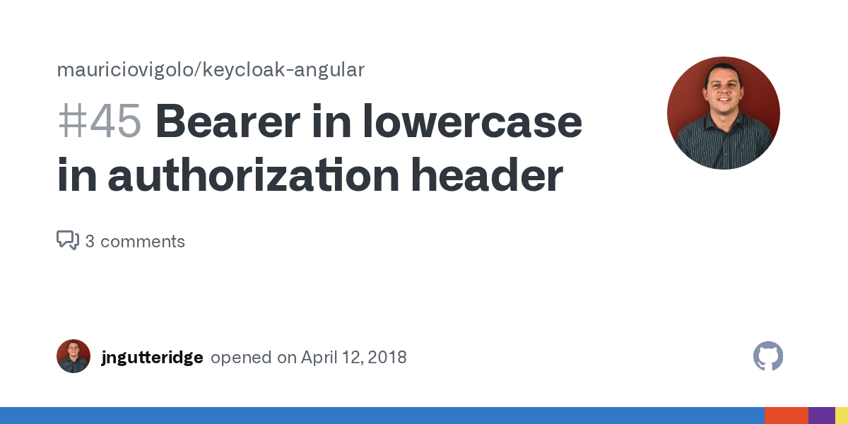 Bearer in lowercase in authorization header · Issue 45