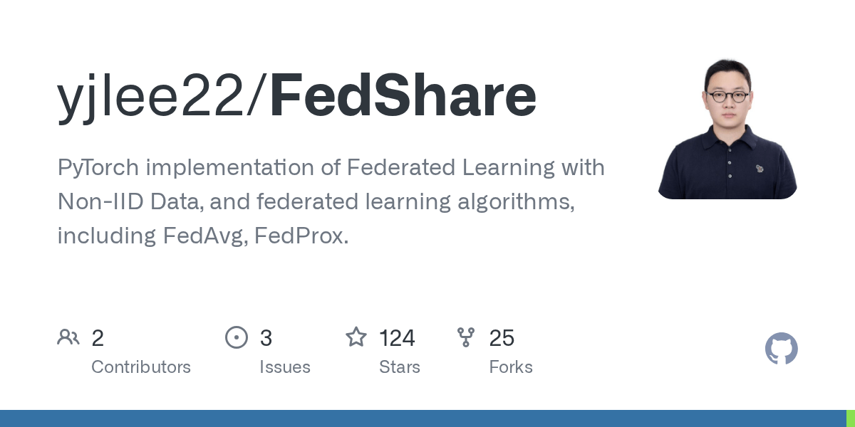 GitHub yjlee22/FedShare PyTorch implementation of Federated Learning