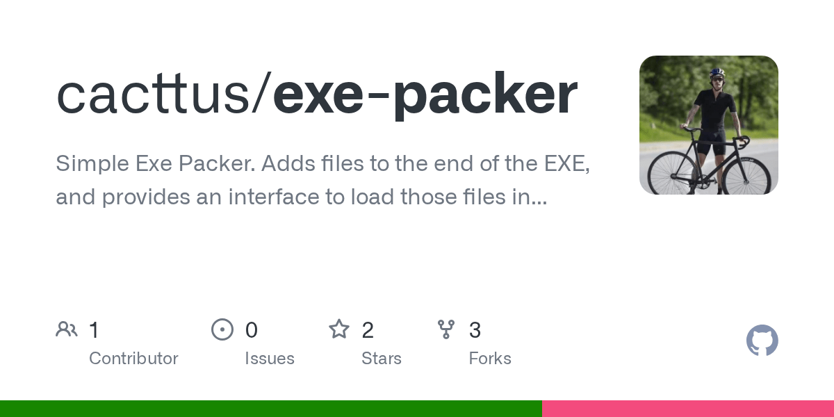 GitHub cacttus/exepacker Simple Exe Packer. Adds files to the end