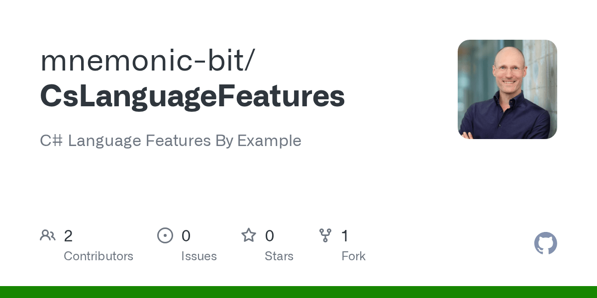GitHub mnemonicbit/CsLanguageFeatures C Language Features By Example
