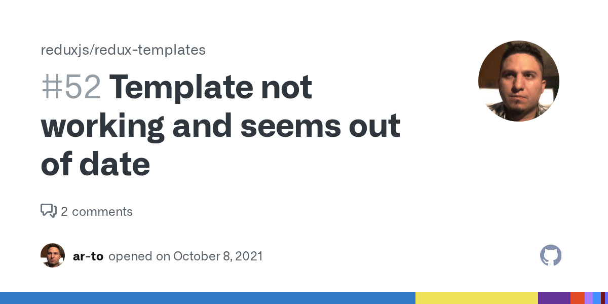 Template not working and seems out of date · Issue 52 · reduxjs/cratemplatereduxtypescript
