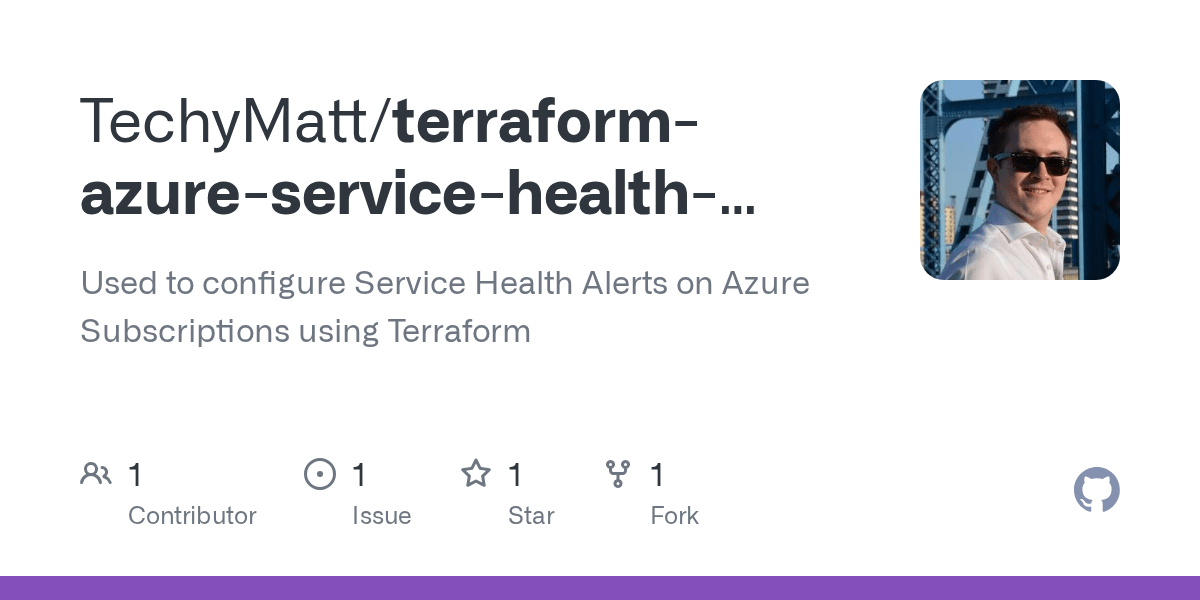 GitHub TechyMatt/terraformazureservicehealthnotifications Used to configure Service