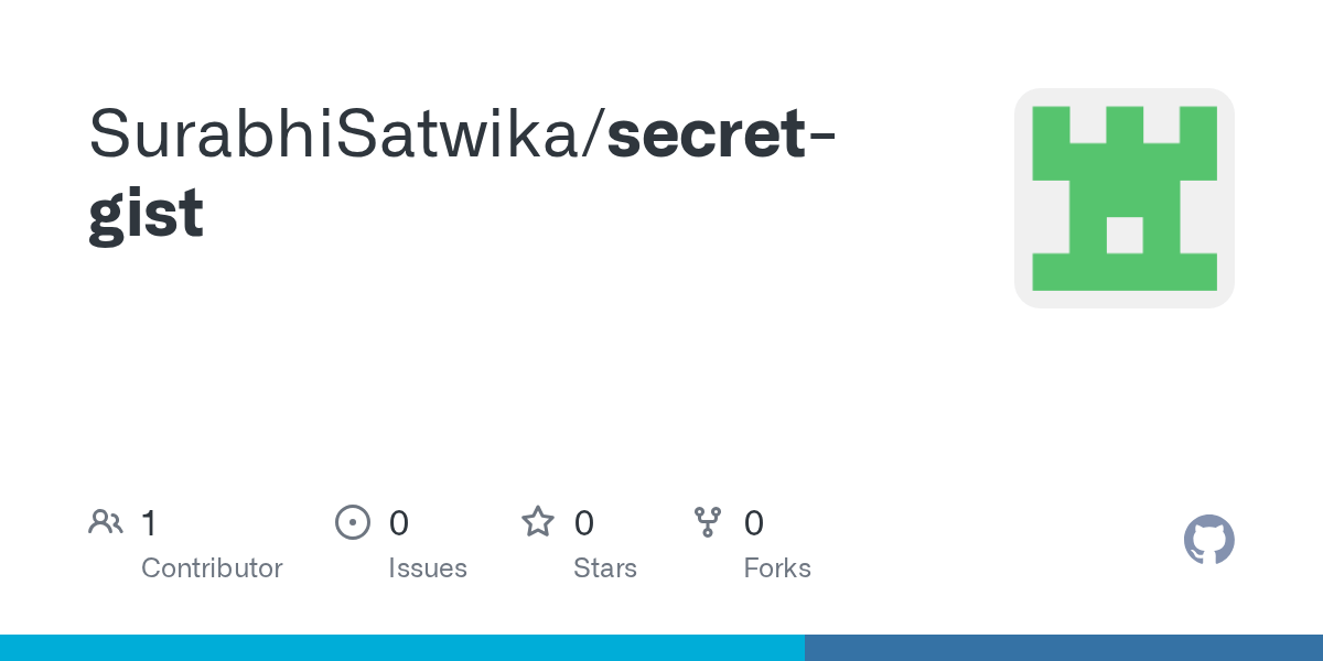 GitHub SurabhiSatwika/secretgist