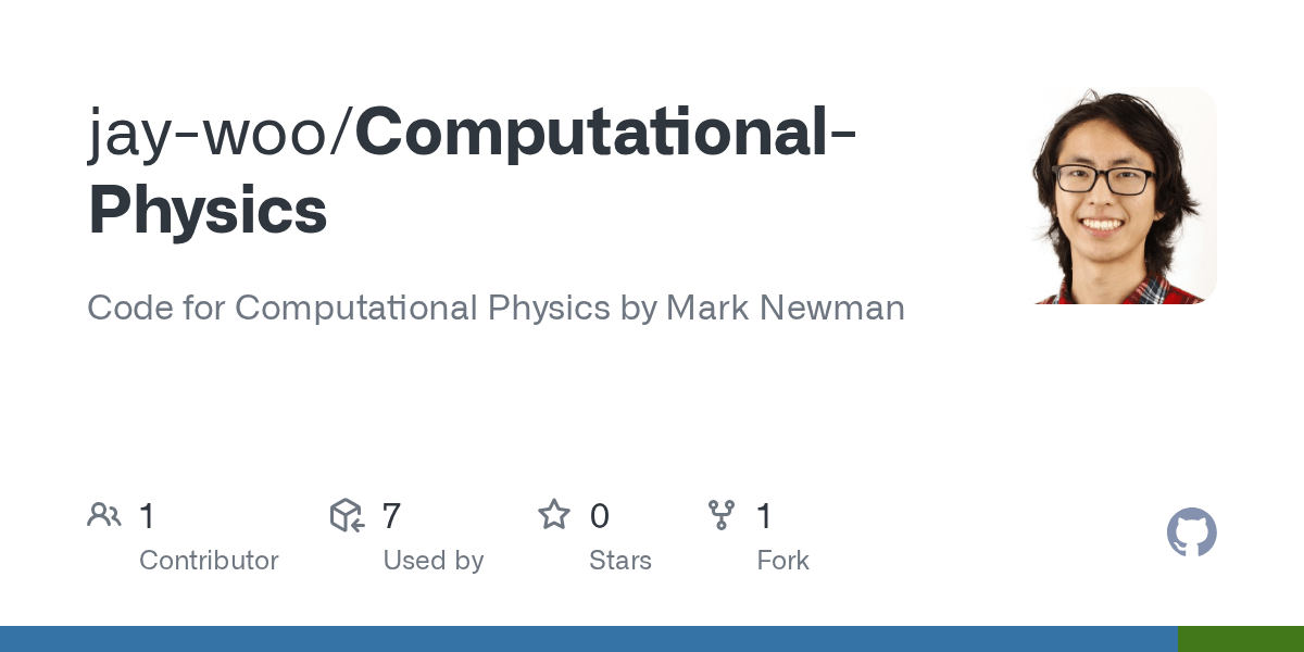 GitHub Code for Computational Physics