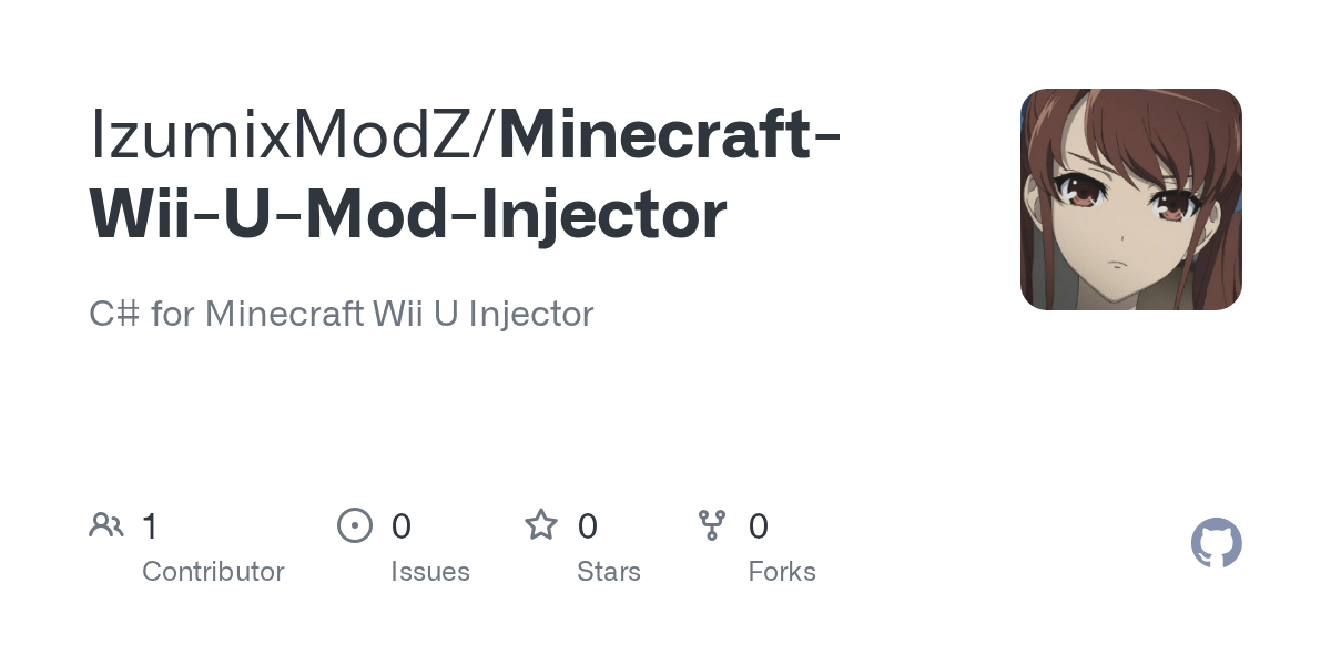 GitHub IzumixModZ/MinecraftWiiUModInjector C for Minecraft Wii