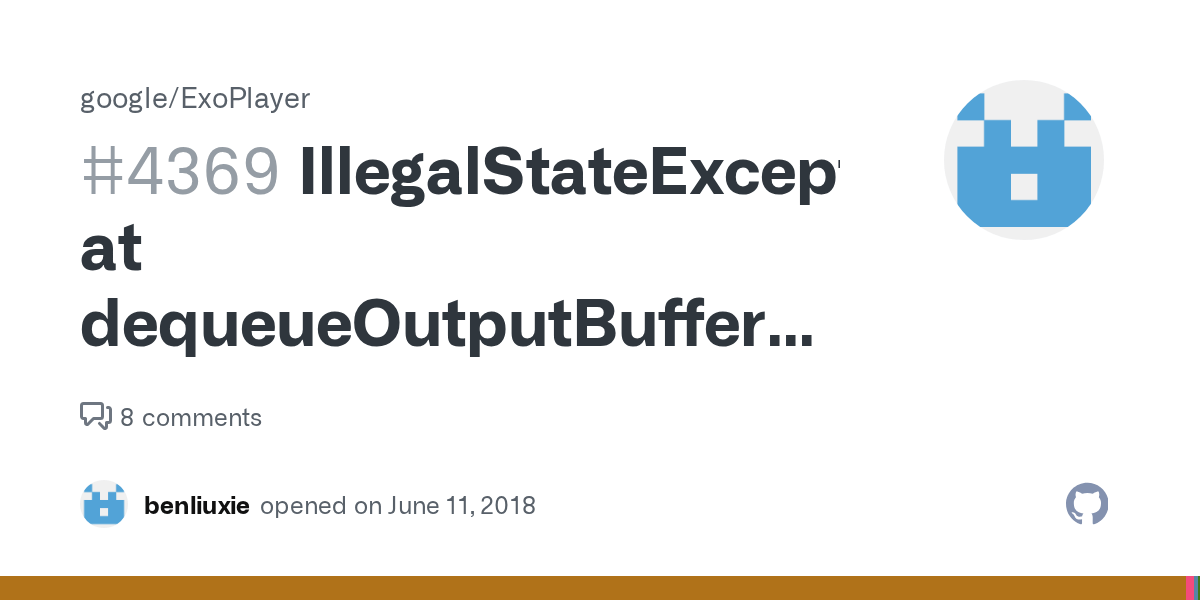 IllegalStateException at dequeueOutputBuffer when transitioning from