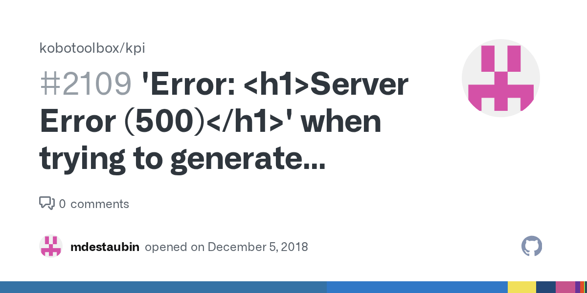 'Error Server Error (500) ' when trying to generate reports page